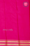 Pure Mysore Crepe Silk Saree-Mustardyellow And Pink-PA29027