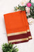 Pure Mysore Crepe Silk Saree -Rustorange And Maroon-PF86048
