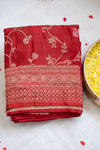 Day 3 Semi Banarasi Crepe Silk Saree-PA48961