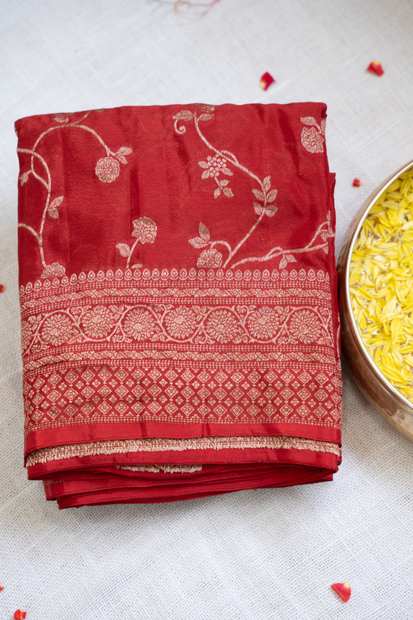 Day 3 Semi Banarasi Crepe Silk Saree-PA48961