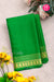 Pure Mysore Crepe Silk Saree-Parrot green-PA21845