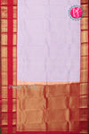 Half Pure Kanchipuram Silk Saree-Pale lavender And Red-PA25919
