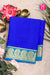 Pure Mysore Crepe Silk Saree-Royalblue And Tealblue-PA20648