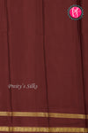 Pure Mysore Crepe Silk Saree-Turquoise And Maroon- PA22264