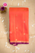 Half Pure Kanchipuram Silk Saree -Orange with Marron-PA56648