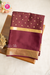 Pure Mysore Crepe Silk Saree-Marron-PA57142