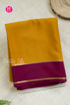 Pure Mysore Crepe Silk Saree-Mustardyellow And Pink-PA55504
