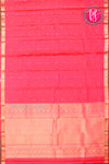 Pure Kanchipuram Silk Saree-Rosepink-PA27091