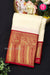 Pure Kanchipuram Silk Saree-Halfwhite And Maroon-PA23597