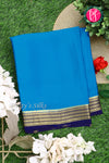 Pure Mysore Crepe Silk Saree-LightPink And Navyblue-PA22237