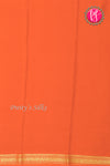 Pure Mysore Crepe Silk Saree-Pastel mint green And Orange-PA28638