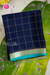Pure Mysore Crepe Silk Saree-Navyblue And Tealblue-PA56111