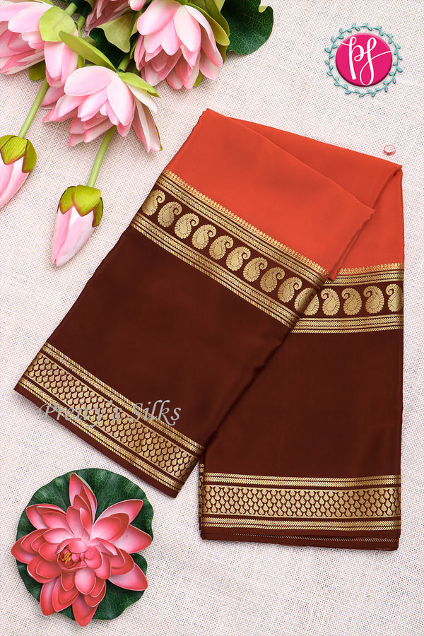 Pure Mysore Crepe Silk Saree -PF79640