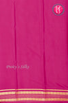 Pure Mysore Crepe Silk Saree-Green And Pink- PA34176