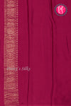 PURE KADDI BANARASI CREPE SILK SAREE-Marron-PA29680