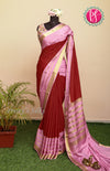 Pure Mysore Crepe Silk Saree-PF60711
