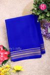 Pure Mysore Crepe Silk Saree-Royalblue-PA19538