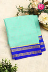 Pure Mysore Crepe Silk Saree -Skyblue And Royalblue-PF86103