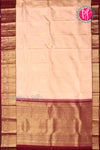 Pure Kanchipuram Silk Saree-Peach And Maroon-PA23514