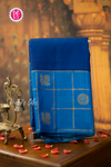 Pure Kanchipuram Silk Saree-Blue -PA57122