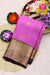 Half Pure Kanchipuram Silk Saree-Brigth Pink With Deep Purple-PF81397