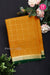 Pure Mysore Crepe Silk Saree -Mustard Yellow And Bottlegreen-PA09448