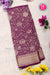 PURE KADDI BANARASI GEORGETTE SILK SAREE-Wine-PA23868