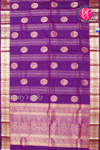 Pure Dual shade Kanchipuram Silk Saree-Purple-PA34466
