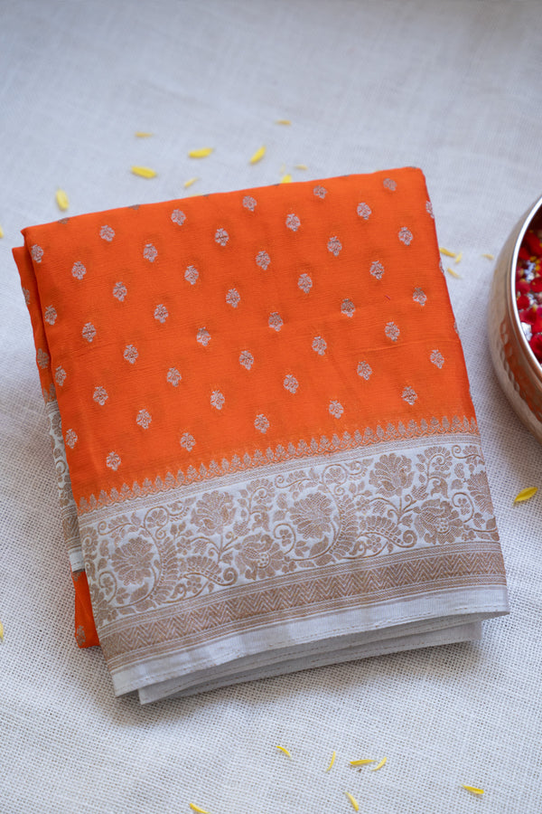 Day 1 Semi Banarasi Silk Saree-PA38537