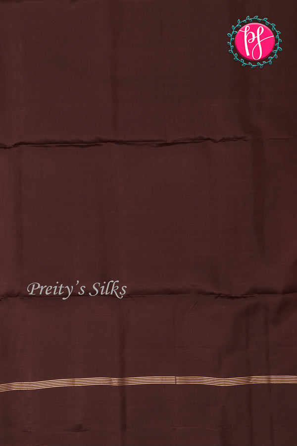Kanchipuram Soft Silk Saree-Rustorange And Brown-PA35021