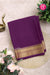 Pure Mysore Crepe Silk Saree-Deep Purple-PF84310