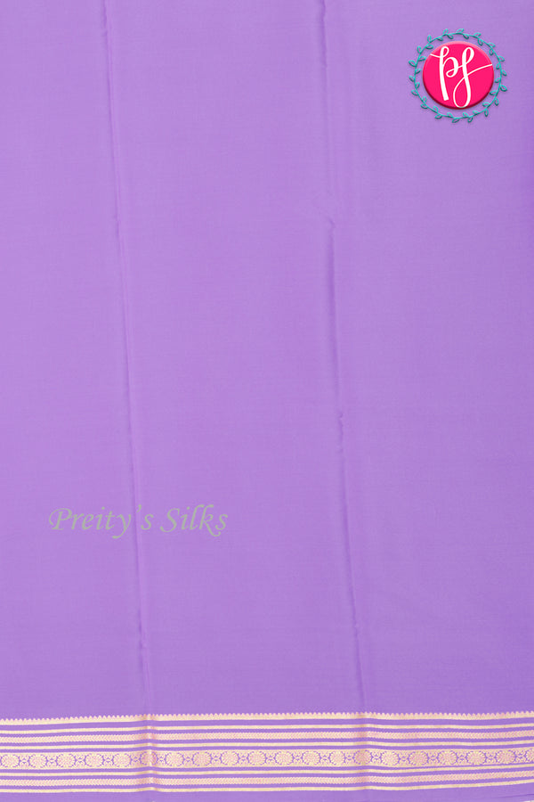 Pure Mysore Crepe Silk Saree-Lavender-PA35304