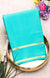 Pure Mysore Crepe Silk Saree With Bentex Border-SkyBlue-PF46790