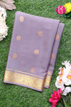 Pure Mysore Crepe Silk Saree-PF77430