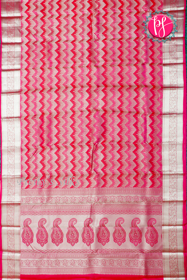 Pure Kanchipuram Silk Saree-Pink-PA27188