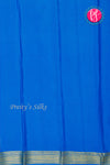 Pure Mysore Crepe Silk Saree-Royalblue And Tealblue- PA28962