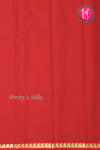 Pure Mysore Crepe Silk Saree-Red-PA21766
