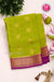 Pure Mysore Crepe Silk Saree -Olivegreen And Purple-PA72866