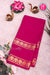 Pure Mysore Crepe Silk Saree-Gandaberunda Border-Pink-PA20598