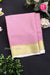 Pure Mysore Crepe Silk Saree -Lightpink And White-PF82724