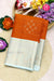 Pure Kanchipuram Silk Saree-Rust Orange with Sea Green-PF81307