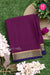 Pure Mysore Crepe Silk Saree-Dep wine And Navyblue-PA22237