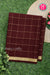 Pure Mysore Crepe Silk Saree-Singlechecks-Maroon-PA20527