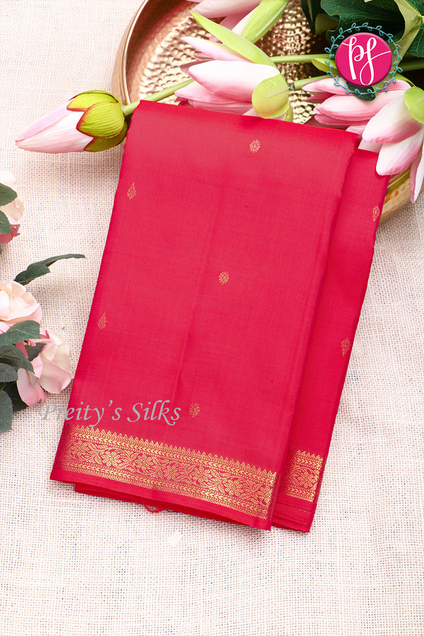 Pure Kanchipuram Silk Saree-Pink-PF07083