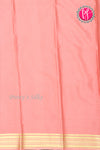 Pure Mysore Crepe Silk Saree-Chocolatebrown And Peach-PA28981