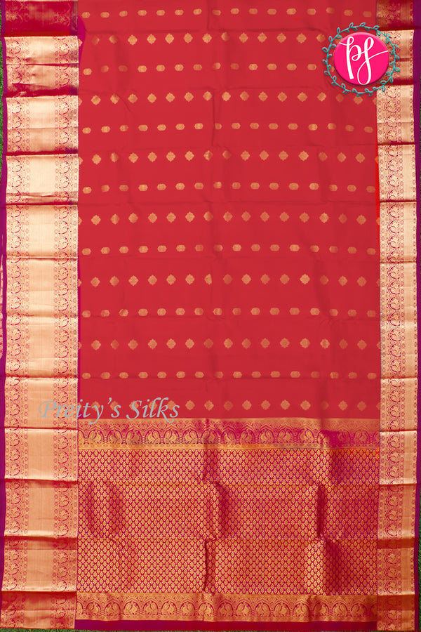 Half Pure Kanchipuram Silk Saree-PA35212