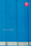 Pure Mysore Crepe Silk Saree-Royalblue And Tealblue-PA28962