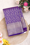 Pure Brocade Kanchipuram Silk Saree-purple-PA04494