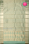 Pure Brocade Kanchipuram Silk Saree-Pistagreen-PA24535