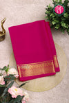 Pure Mysore Crepe Silk Saree-Pink-PF84310
